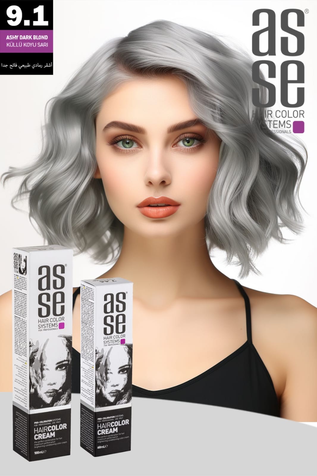 ASSE 9.1 Küllü Koyu Sarı Saç Boyası