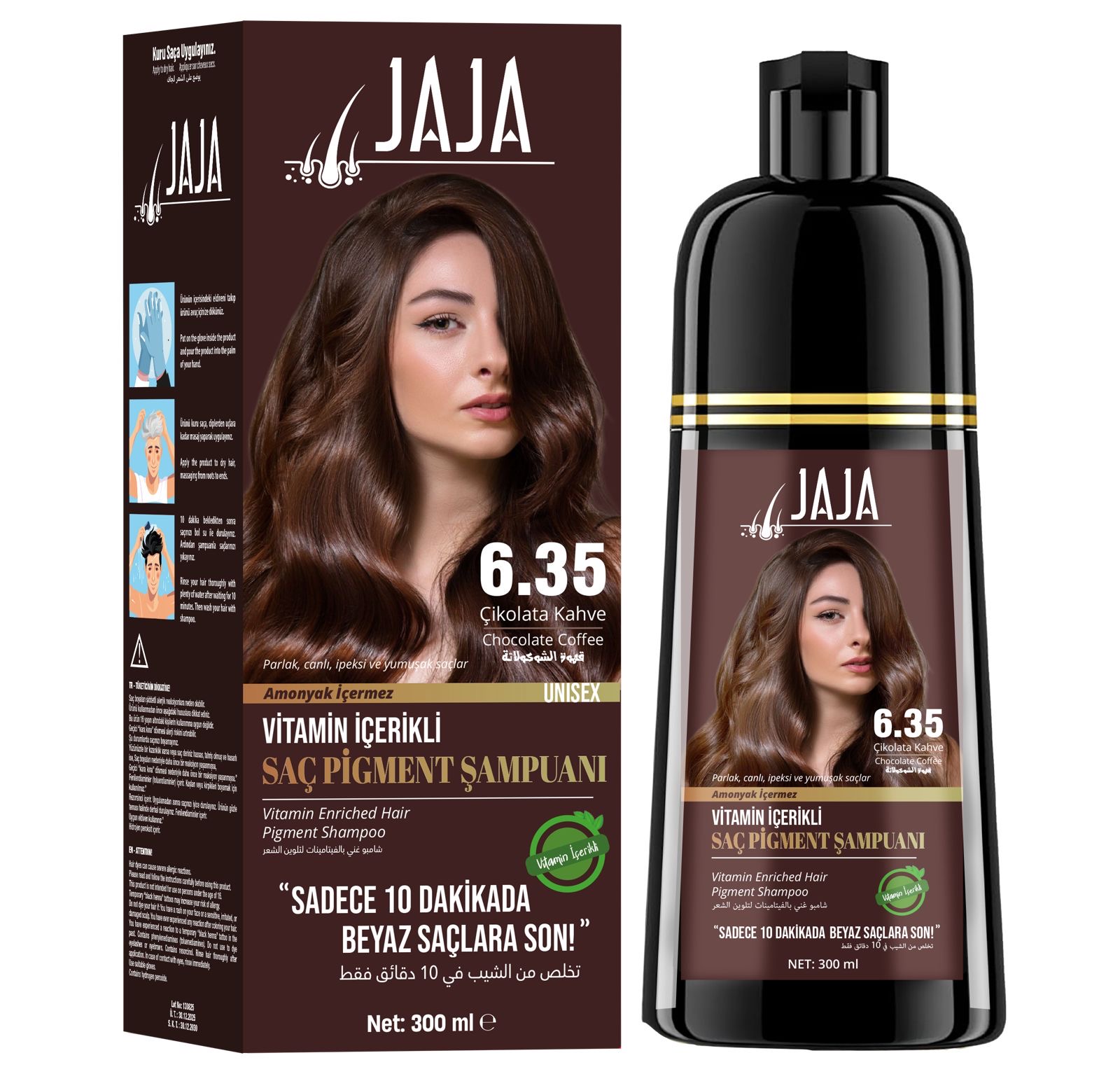 JAJA Vitamin İçerikli Pigment Şampuan – 6.35 Çikolata Kahve