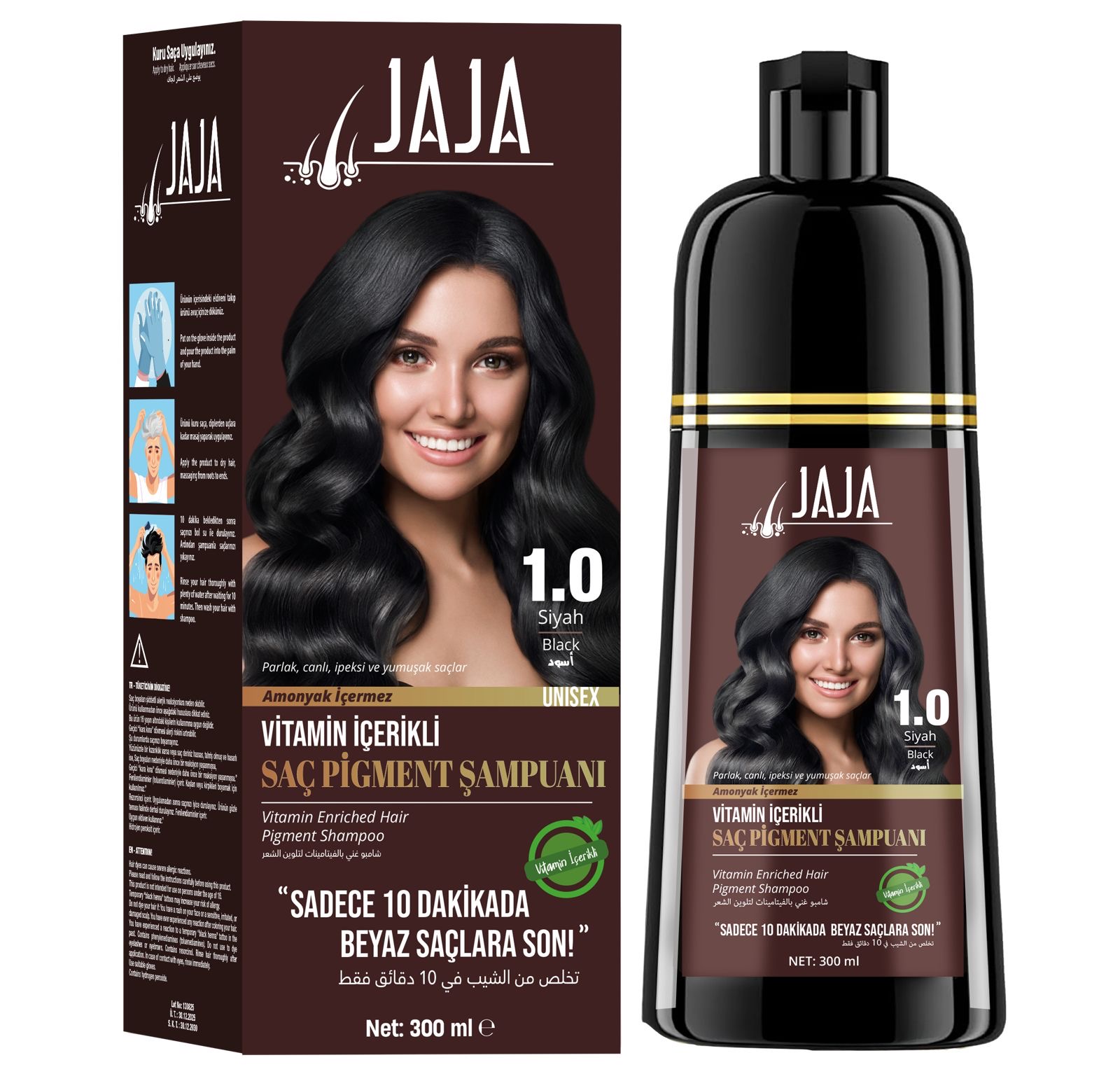 JAJA Vitamin Pigment Şampuan – 1.0 Siyah